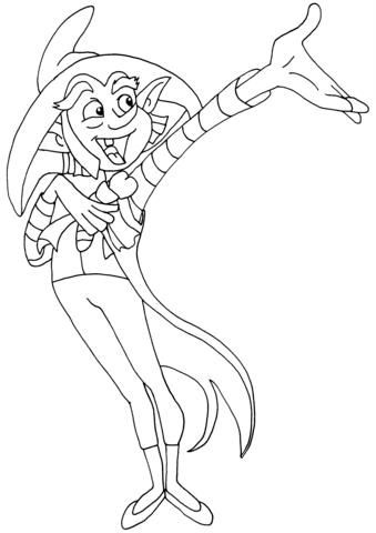 Winx Club Wizgiz Coloring Page